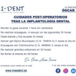 Medicamentos más utilizados tras implantes dentales y tratamientos odontológicos