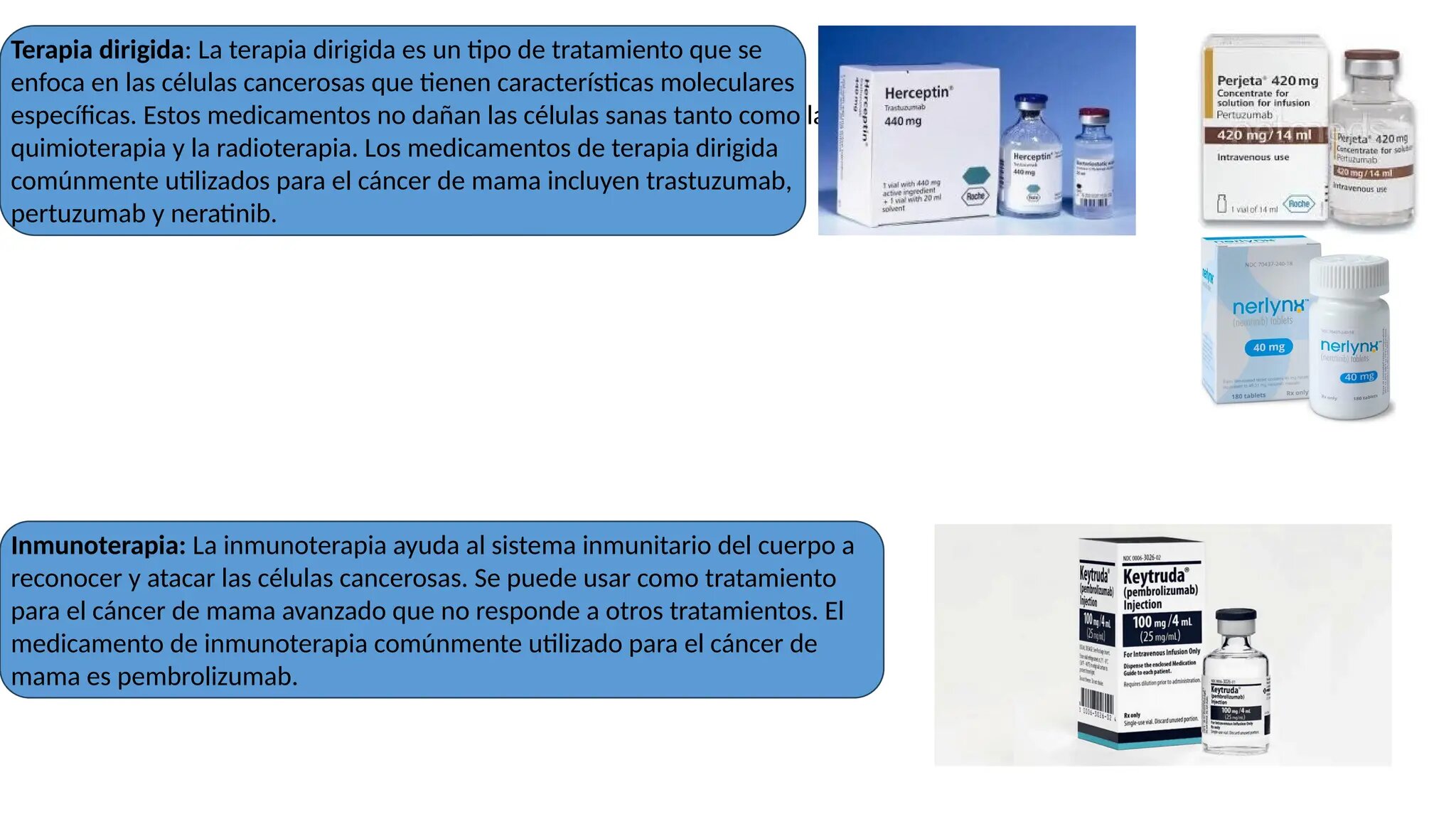 Medicinas Comúnmente Necesarias Durante el Tratamiento